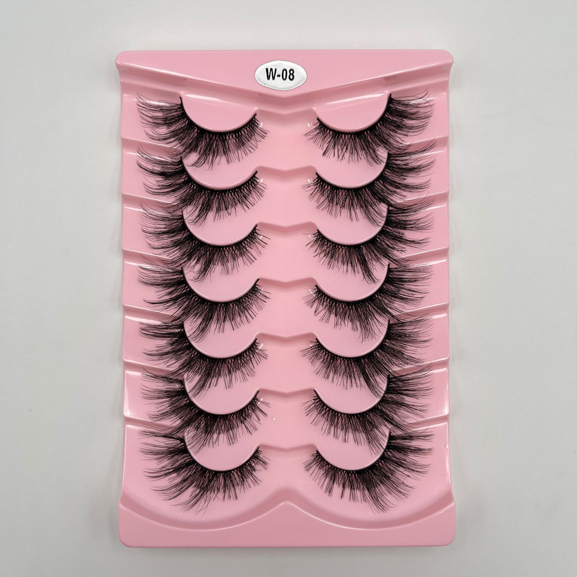 Explosiones transfronterizas de 7 pares de ojos de zorro, pestañas falsas, pestañas gruesas, pestañas de gato, pestañas falsas, pestañas alargadas, pestañas falsas