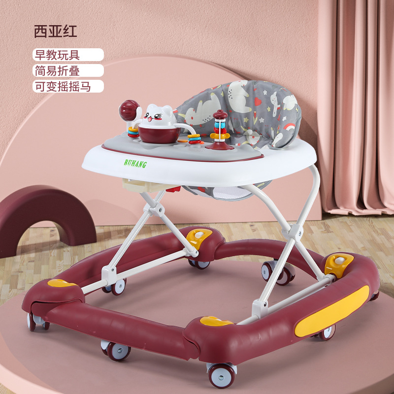 Un niño caminante de un año anti-pierna tipo o anti-rolling mano empuje para aprender a caminar ayuda a caminar eléctrica mayorista venta en caliente transfronteriza