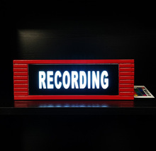 外貿熱款 紅色RECORDING燈箱廣播錄音錄像照明led燈提示燈箱