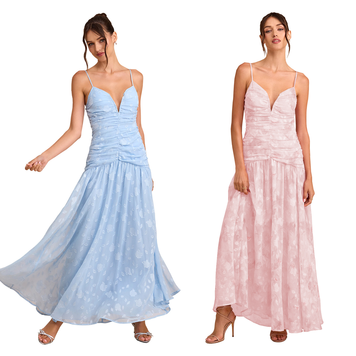 C7749 Aliexpress transfronterizo Amazon 2026 nuevo vestido de vacaciones de estilo francés de flores elegante