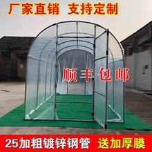 家庭温室大棚塑料暖室楼顶养花盆栽遮雨棚温棚保温暖小棚菜园网格