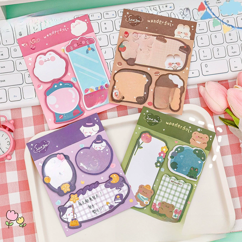 Cartoon high quality note for students, stationery, scheduler