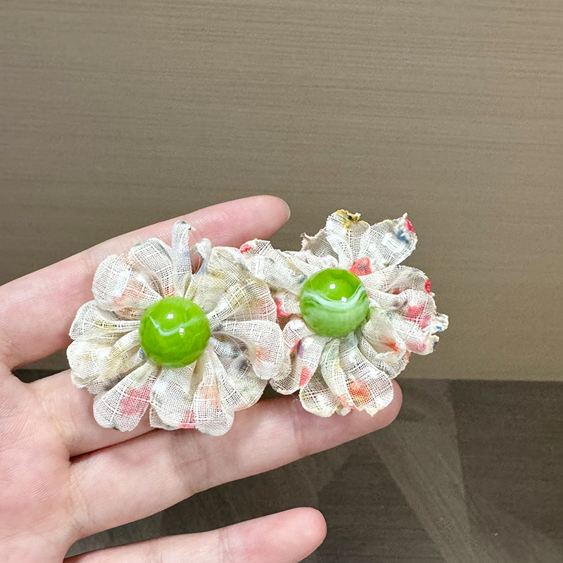 波西米亚风超仙气质海边度假百搭耳饰夏日甜美多巴胺花朵灵动耳坠|undefined