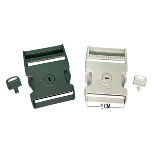 In stock supply anti-lost lock key buckle plastic buckle with lock buckle double insurance buckle children's buckle