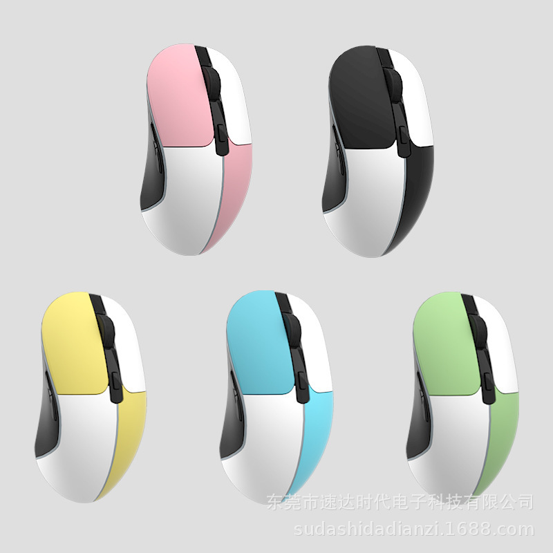 Two-color wireless mouse 2.4G colorful lights TYPEC charging port high-end office business charging mouse two-color Two-color wireless mouse 2.4G colorful lights TYPEC charging port high-end office business charging mouse two-color