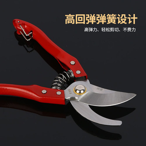 Factory garden pruning shears, manual fruit branch shears, multi-functional branch repair parts, cheap and labor-saving anti-slip garden shears