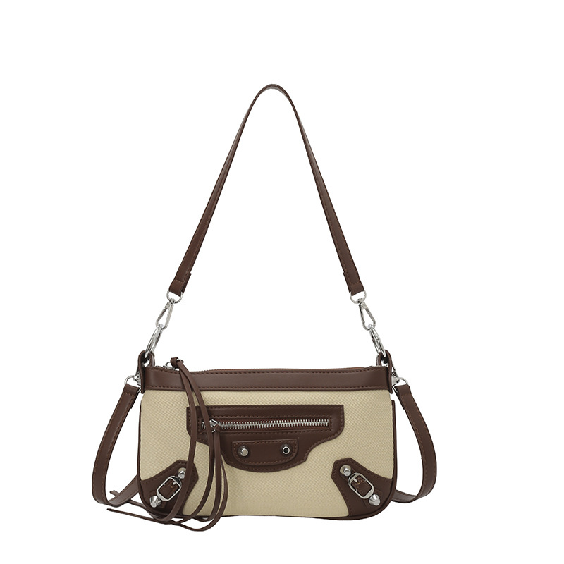 Bolso de mujer 2026 nueva moda transfronteriza bolso de color pequeño bolso de brazo nicho bolso de textura alta de hombro mochila
