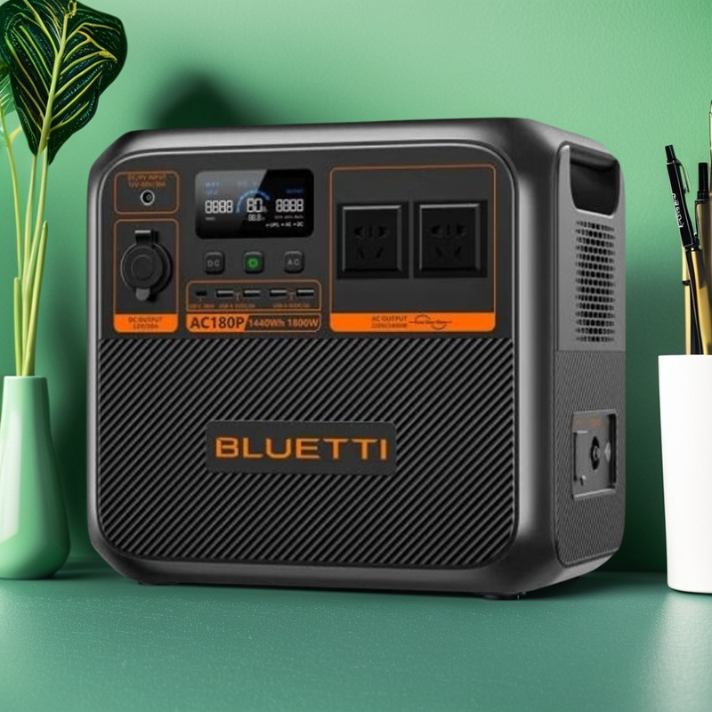 欧规铂陆帝AC180P户外电源220V快充移动电源1800W便携1.4度电