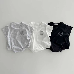 Детский боди-комбинезон бренда, в overall, корейский стиль, с маленькими мишками