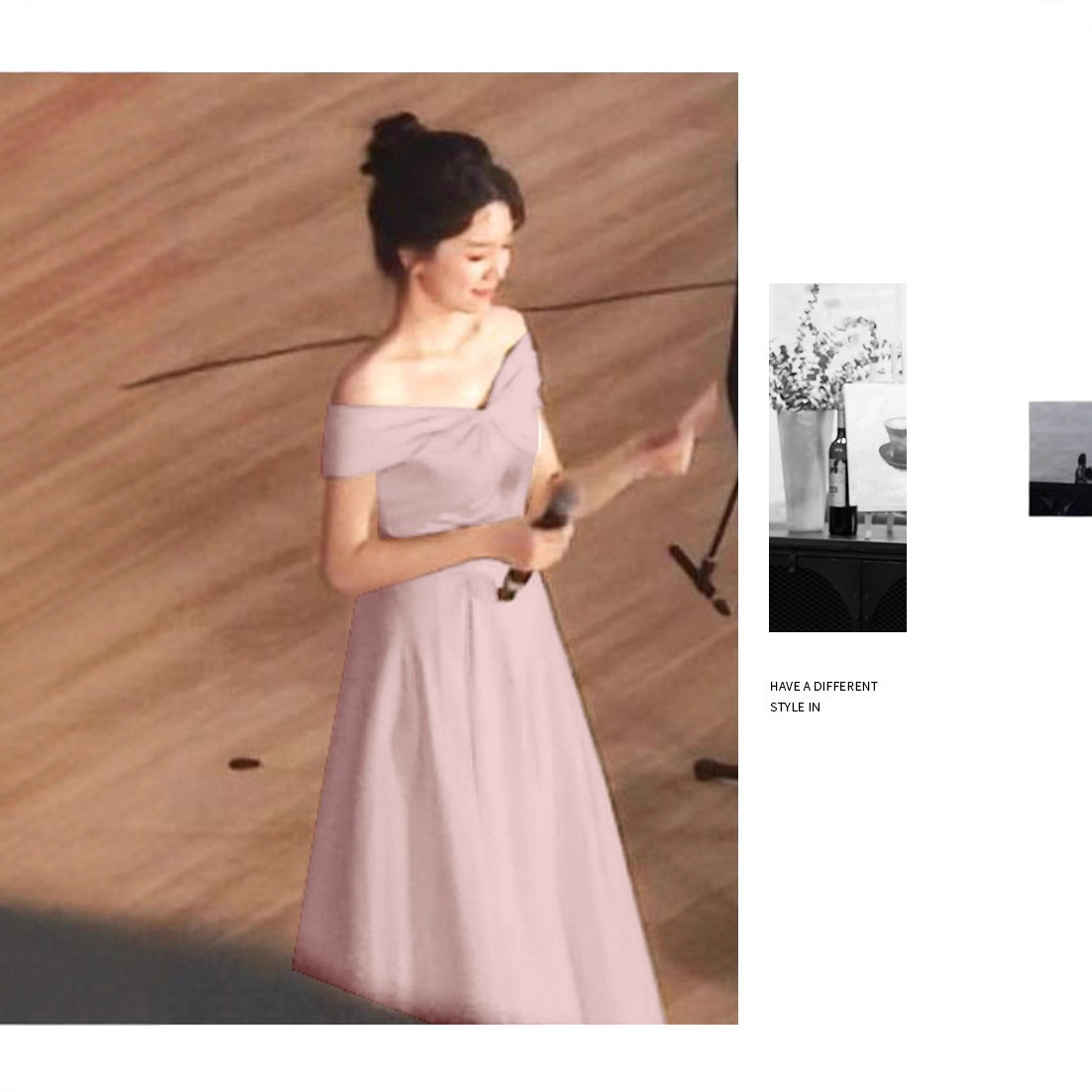 Bridesmaid Dress 2026 New Style Pink Mid-Length Slimming Student Socialite Banquet Evening Dress Fairy-Like Temperament