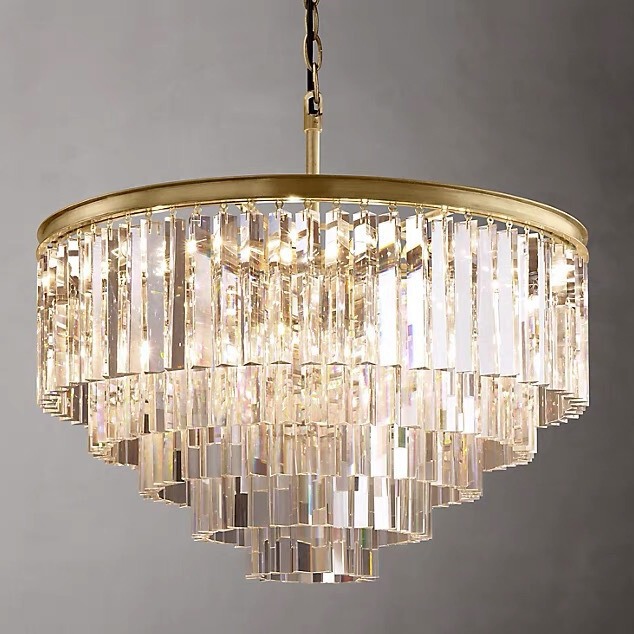 Manufacturer Promotion: American Country-Style Crystal Creative Round Chandelier for Living Room, Dining Room, Simple and Unique Hotel Rh Chandelier