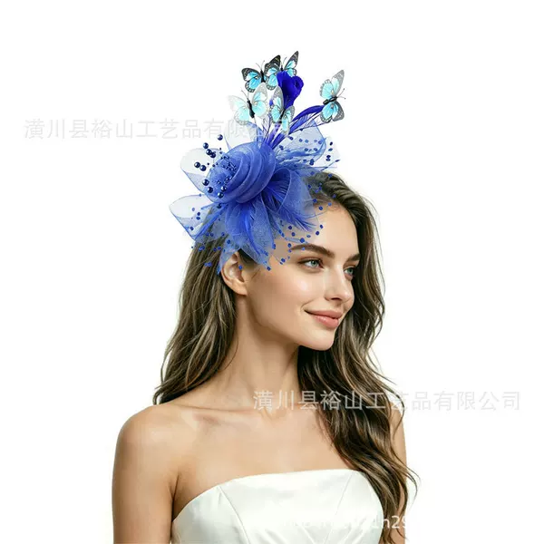 Amazon's premium handmade European and American bridal mesh hair accessories, suitable for weddings, banquets, and photo shoots