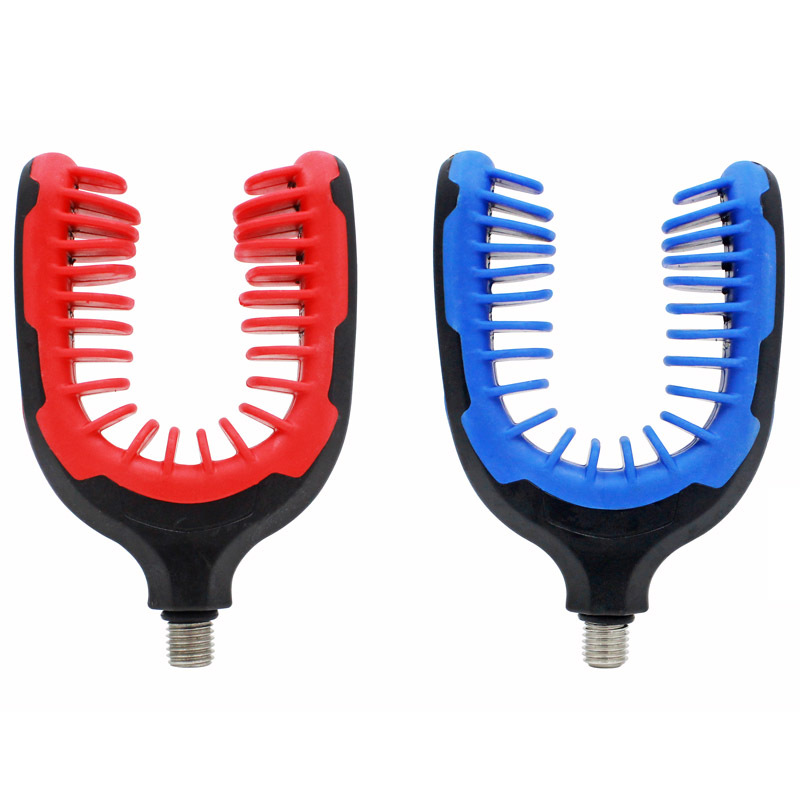 TPR de plástico recubierto de gran soporte de la cabeza Cruz espejo de estilo europeo pesca de silicona soporte cabeza alimentador accesorios de artes de pesca al por mayor de la fábrica