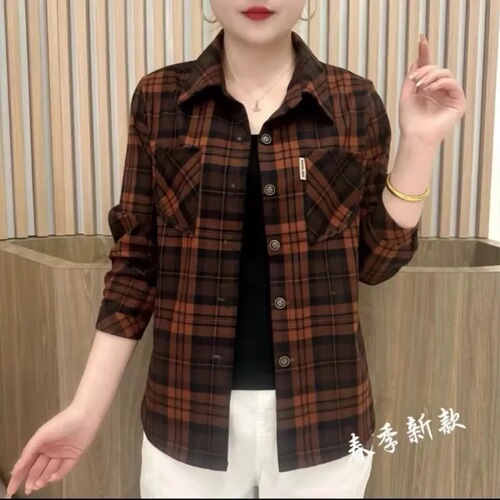 【Original Quality】New 2025 Spring and Autumn Shirt Jacket, Versatile, Sun Protection, Slimming Striped Top, Outerwear, Wide