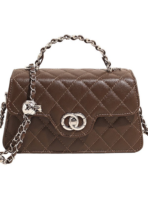 Xiaoxiang bolso de mujer estilo nuevo bolso de hombro de cadena de diamante bolso de mano de moda versátil bolso de mochila de moda bolso pequeño cuadrado