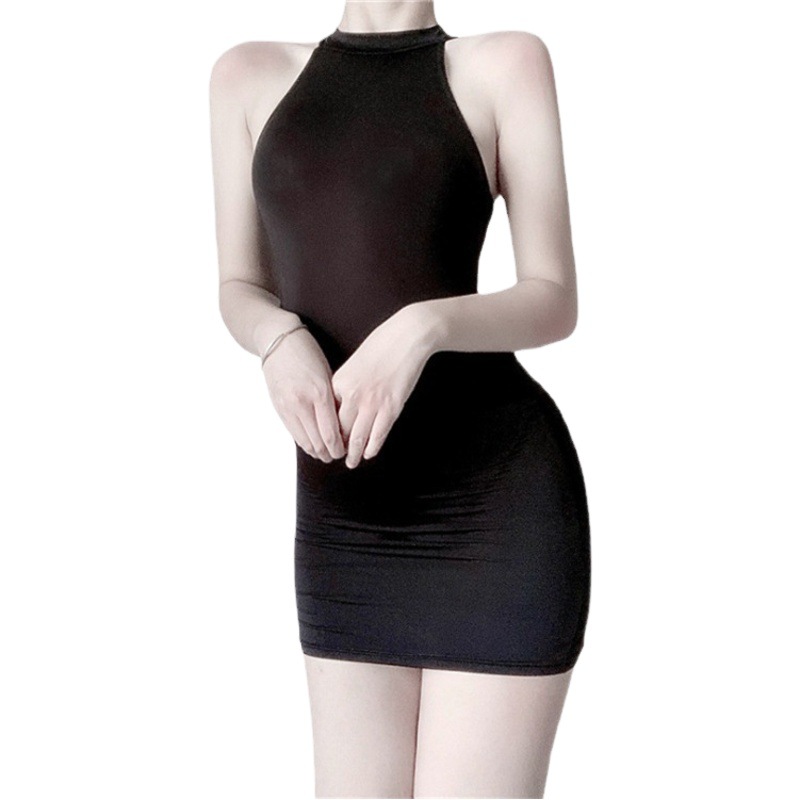 Directo de fábrica sexy lencería sexy ver-a través de tentación libre entrepierna abierta mono uniforme Secretario traje Falda corta