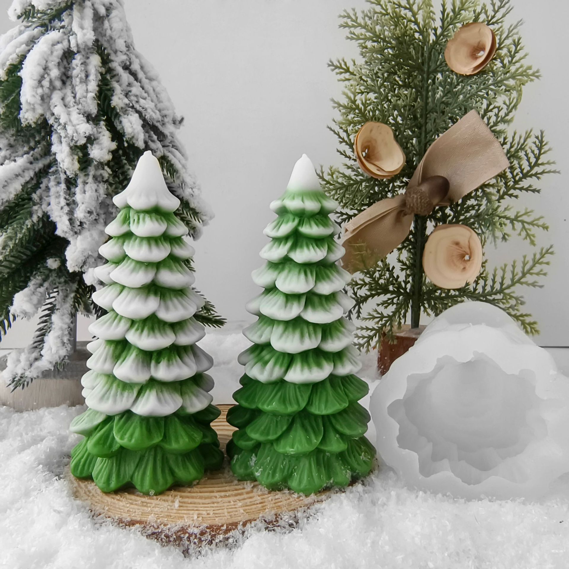 Jiahui Mei molde de árbol de Navidad molde de bananas molde DIY adornos de banda magnética