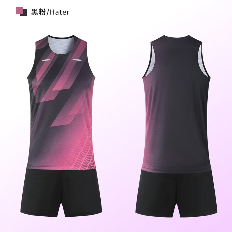 田径训练服套装男女体育生训练服背心比赛服套装马拉松跑步运动服|undefined