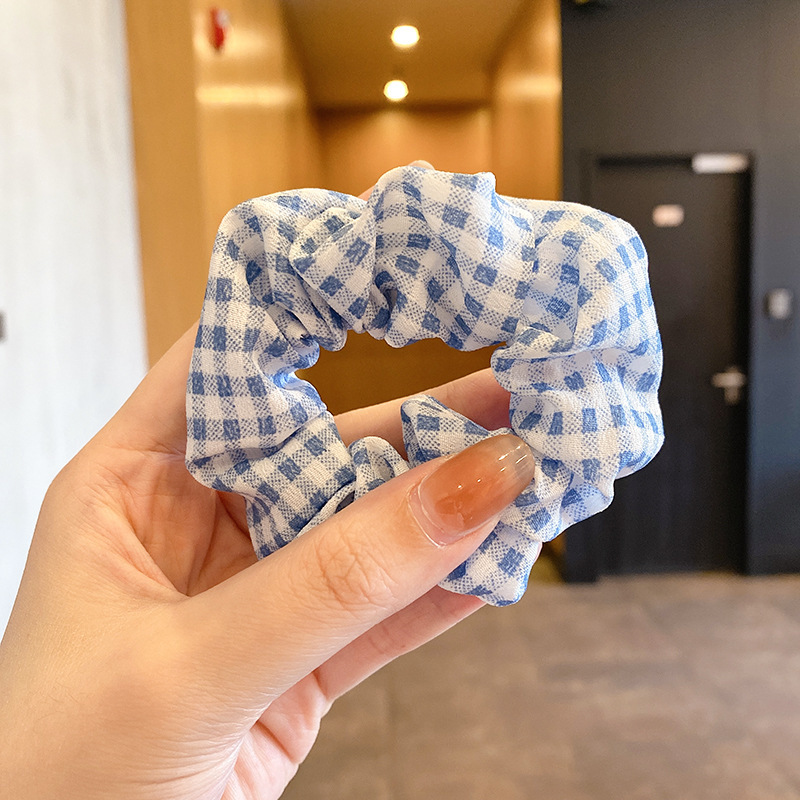 Anillo de cabello perezoso coreano cuerda de cabeza intestino grande niñas de alto nivel de la sensación de cabello de alta elasticidad correa de cabello de cabello super grande