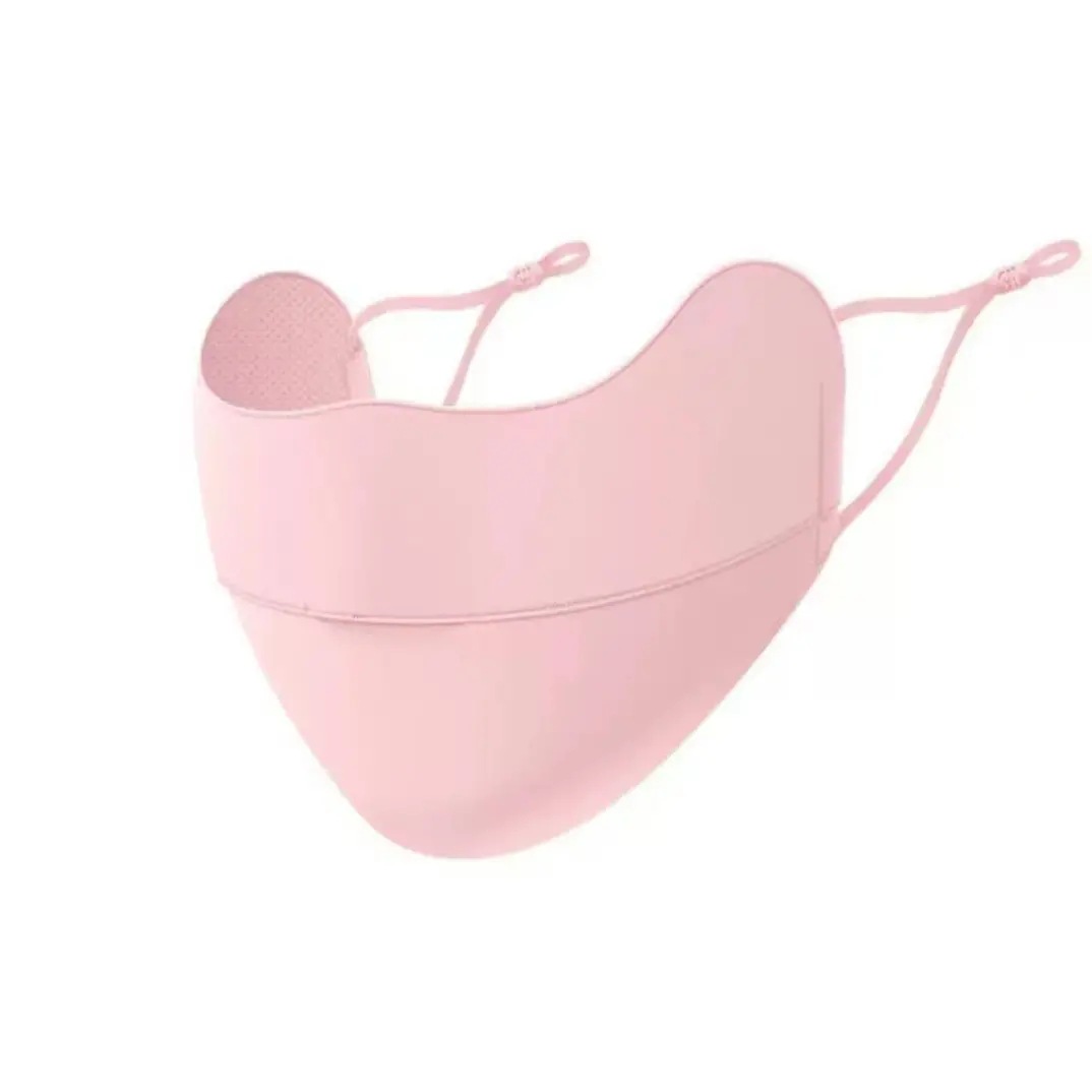 Máscara especial de verano de seda de hielo respirada, protección de ojos, protección solar, máscara al aire libre anti-UV, protección ajustable