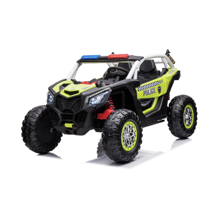 UTV 4 ruedas eléctricas para niños 4WD recargable para hombres y mujeres, batería para niños, coche azul