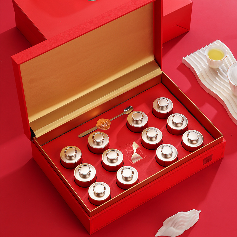 紅茶綠茶小罐茶包裝盒白茶龍井毛尖茶黃金芽茶葉禮盒空盒批發茶盒