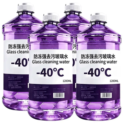 Glass agent, glass cleaner, summer rainproof cleaning and - 1-bottle-1l-trial-size-40-degreesantifreeze-purple-glass-cleaner