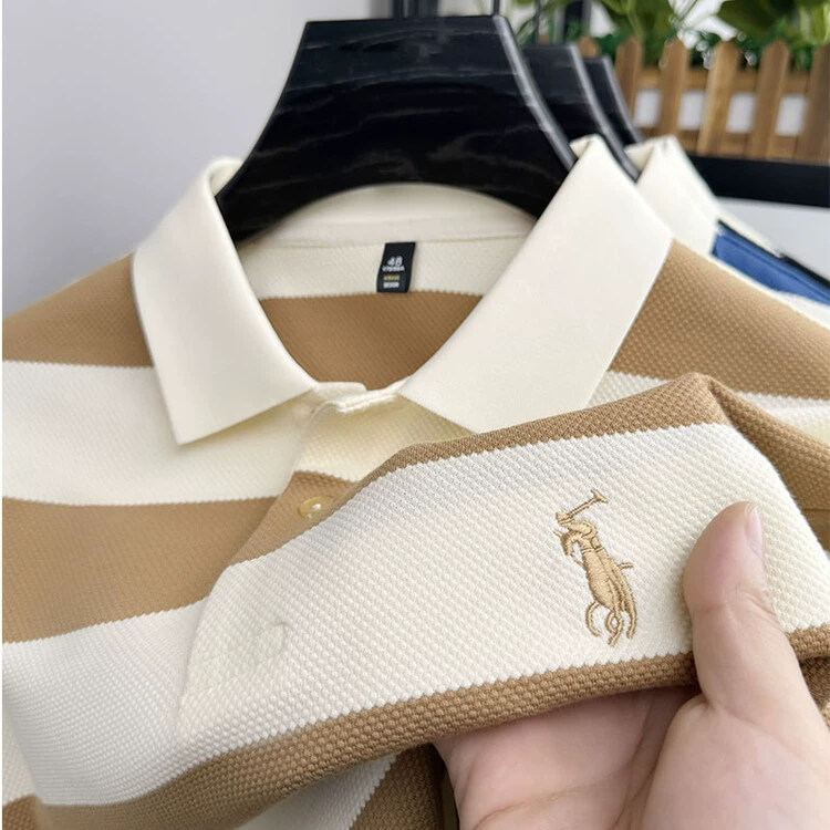 Новая модная поло-shirt для лета, деловой повседневный стиль, воротник лацкан, пуловер, базовая рубашка, мужская, футболка с коротким рукавом, единая отправка