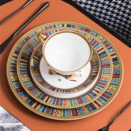 European Hotel Ceramic Tableware Restaurant Plate Western Food Plate Coffee Cup Set Countertop Tableware Tablestand Vase European Hotel Ceramic Tableware Restaurant Plate Western Food Plate Coffee Cup Set Countertop Tableware Tablestand Vase