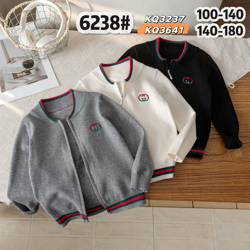 2026 New Spring and Autumn Style Children's Sweater Jacket for Boys, Academy Style Red and Green Color-Blocking Zip-Up Top 2026 New Spring and Autumn Style Children's Sweater Jacket for Boys, Academy Style Red and Green Color-Blocking Zip-Up Top