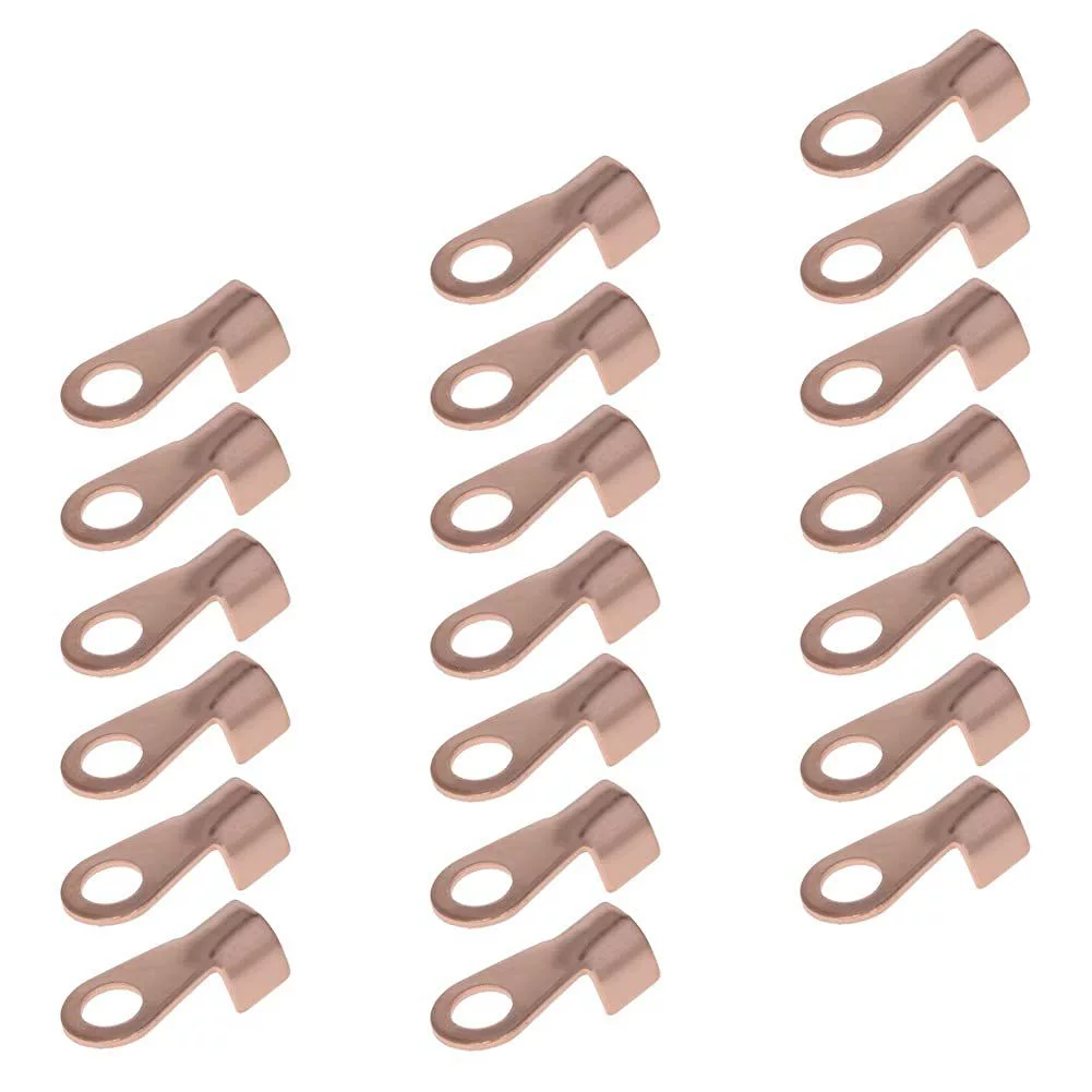 Heyiarbeit Open Copper Ring Lug Wire Battery Cable Ends Eyel