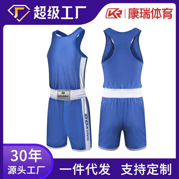 Cross-border Sanda Suit Boxing Suit Muay Thai Suit Men's and Women's Adult Suit Boxing Shorts Boxing suit Martial Arts Suit
