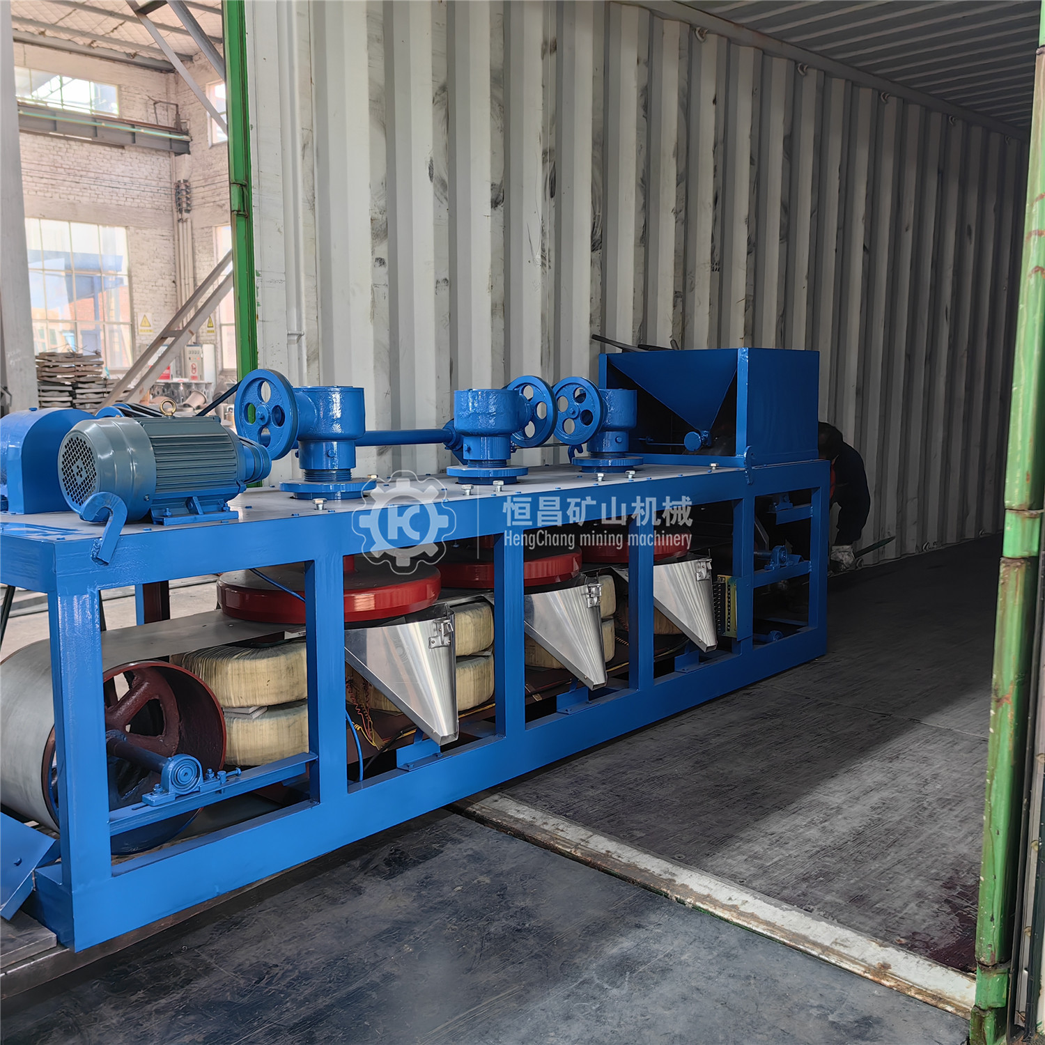 三盘磁选机600型 分选锡钽矿 矿物提高品位 三盘安徽选机