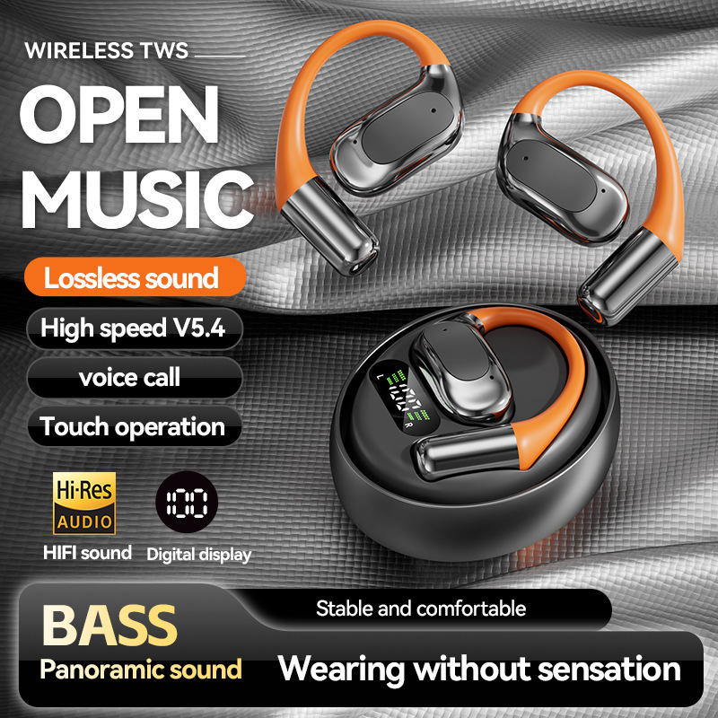 越境電子商取引人気AIスマート翻訳Bluetoothヘッドセット同時通訳回転OWS耳掛け型工場卸売|undefined