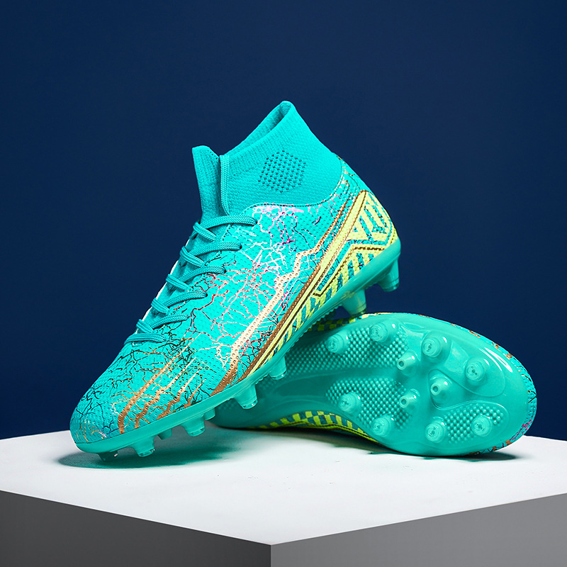 ShoeGlobe Cross-Border Mandarin Duck Football Men's Broken AG Long Nails Youth Children's Sports Boys' Elementary School Training_voghion.com