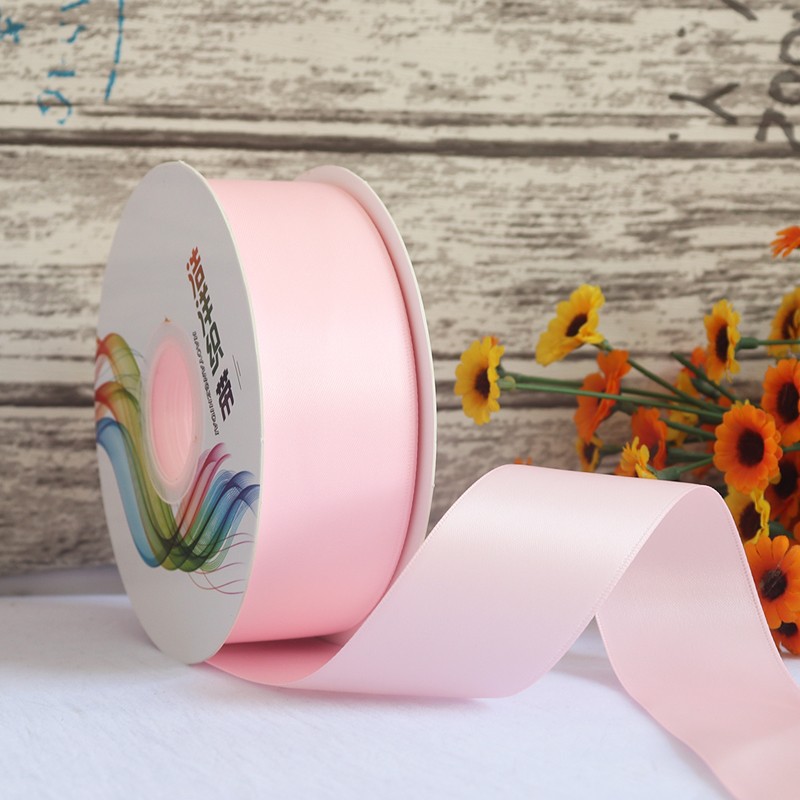 Cinta de satén de doble cara de 4 cm para manualidades, cinta de poliéster, cinta para flores, cinta de seda, cinta para decoración de pasteles, cinta para cajas de regalo, accesorios para el cabello, lazos para regalo image 34