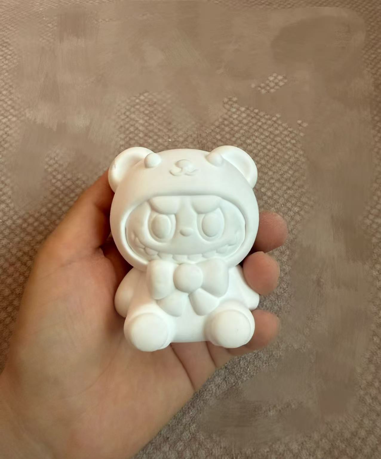 Frasco de Almacenamiento de Calabaza de Yeso en Blanco DIY para Pintar