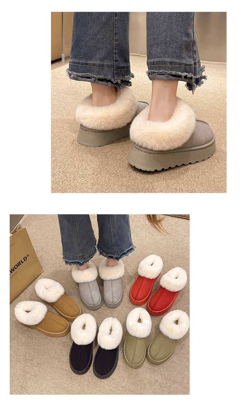 Women's Warm Snow Boots With Thick Sole And Wool Lining For Winter_voghion.com