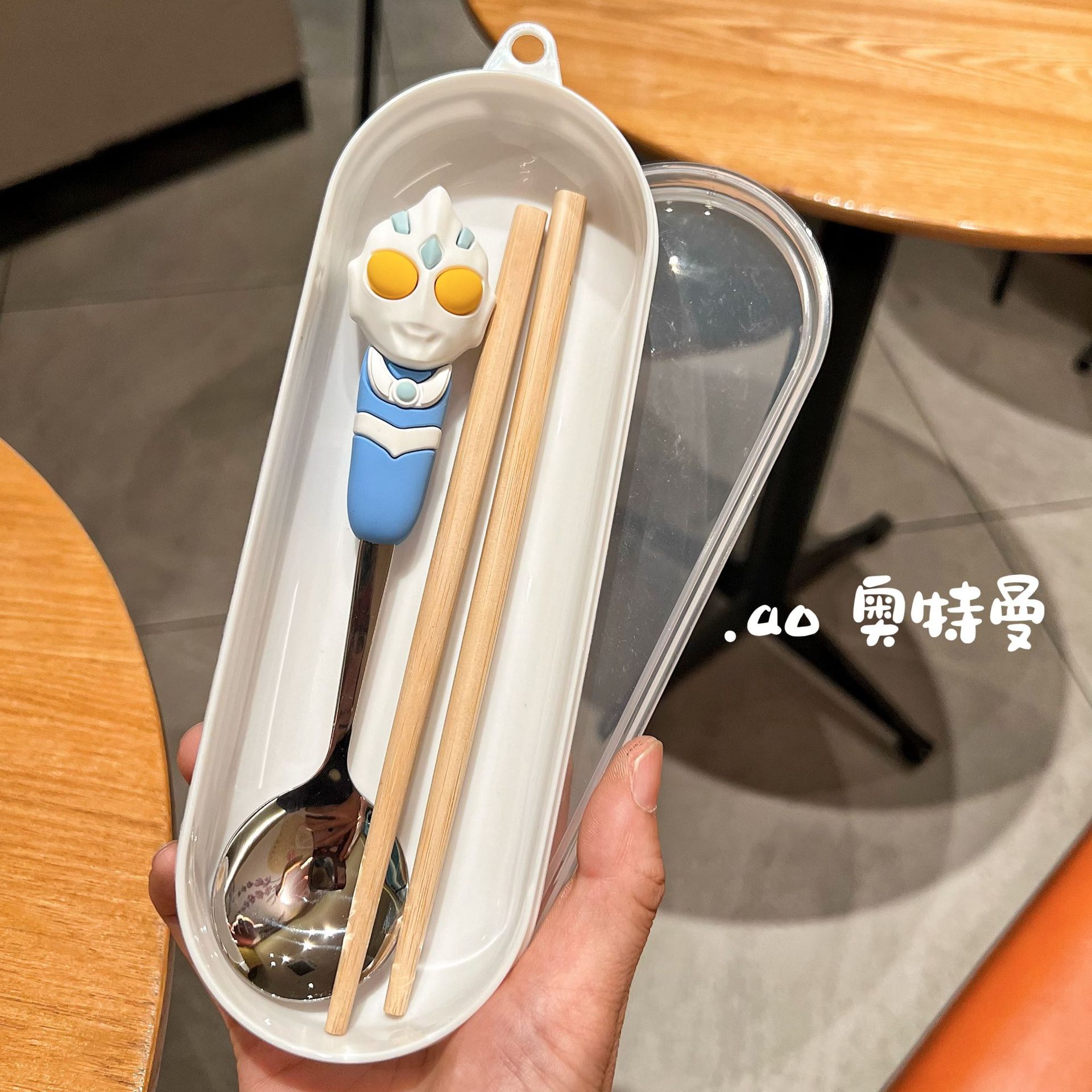블루울트라 스푼+젓가락(흰색 원형박스)