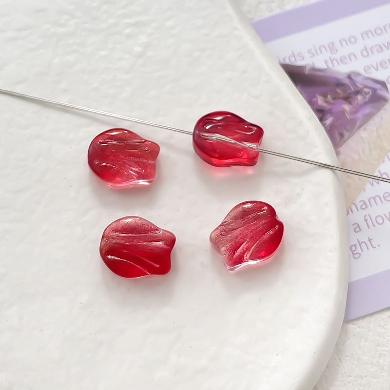 21g Weight Beads Jewelry Making Type 10 * 8mm, 11 * 16mm Jewelry Making Size DIY Jewelry Accessories Classification 10 Pieces Quantity glass Material Leaf, Flower Pattern Simple Style Style 10 Pieces 10 * 8mm 11 * 16mm Glass Leaf Flower DIY Jewelry Accessories Beads 13