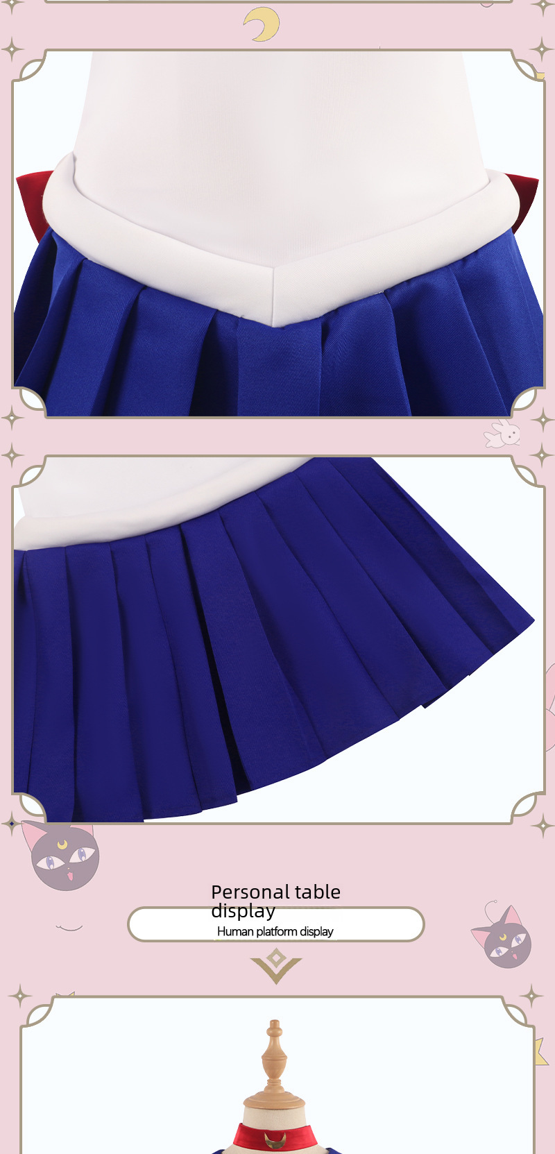 Sailor Moon cos clothing water ice moon 4 generation sailor suit Moon Hare cosplay secondary element anime clothing