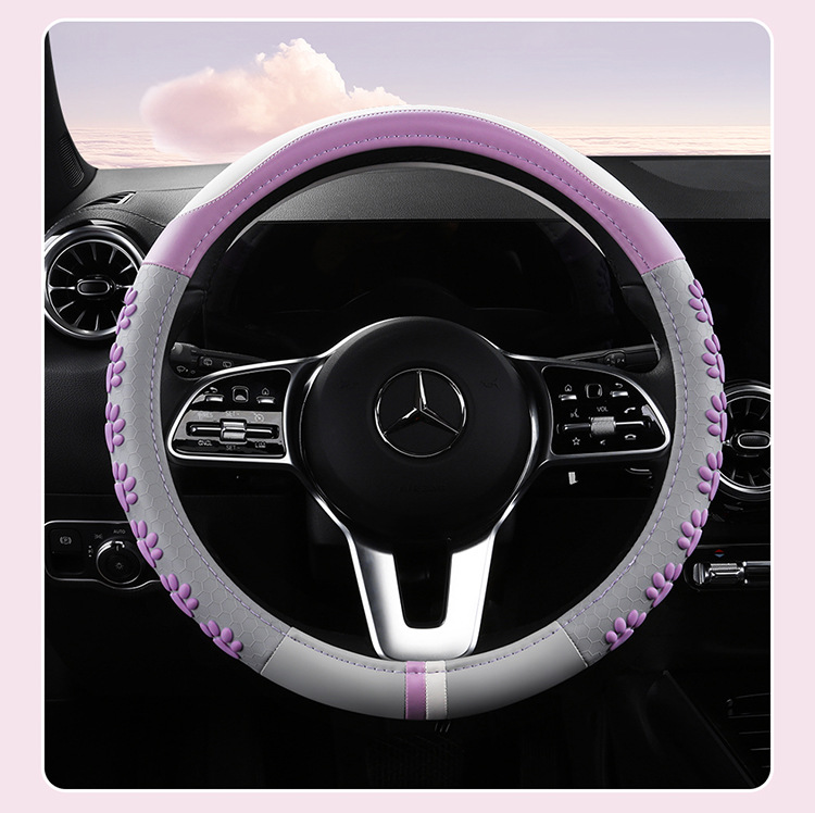 2022 new cartoon 3D adorable claw steering wheel cover non-slip wear-resistant men's and women's four seasons general round d 36-38