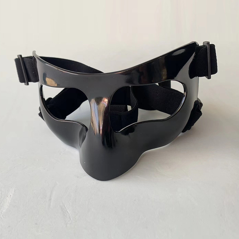 Máscara de baloncesto deportes de protección baloncesto anticolisión protección de la nariz máscara facial Equipo de Protección deportiva máscara de fútbol negro