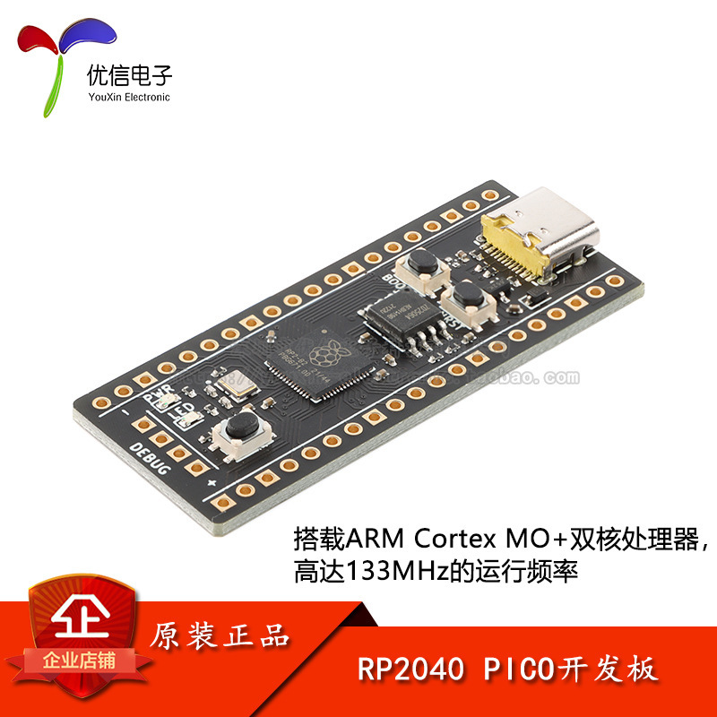 原装正品RP2040 PICO 2/4/8/16MB开发板ARM Cortex MO+双核处理器