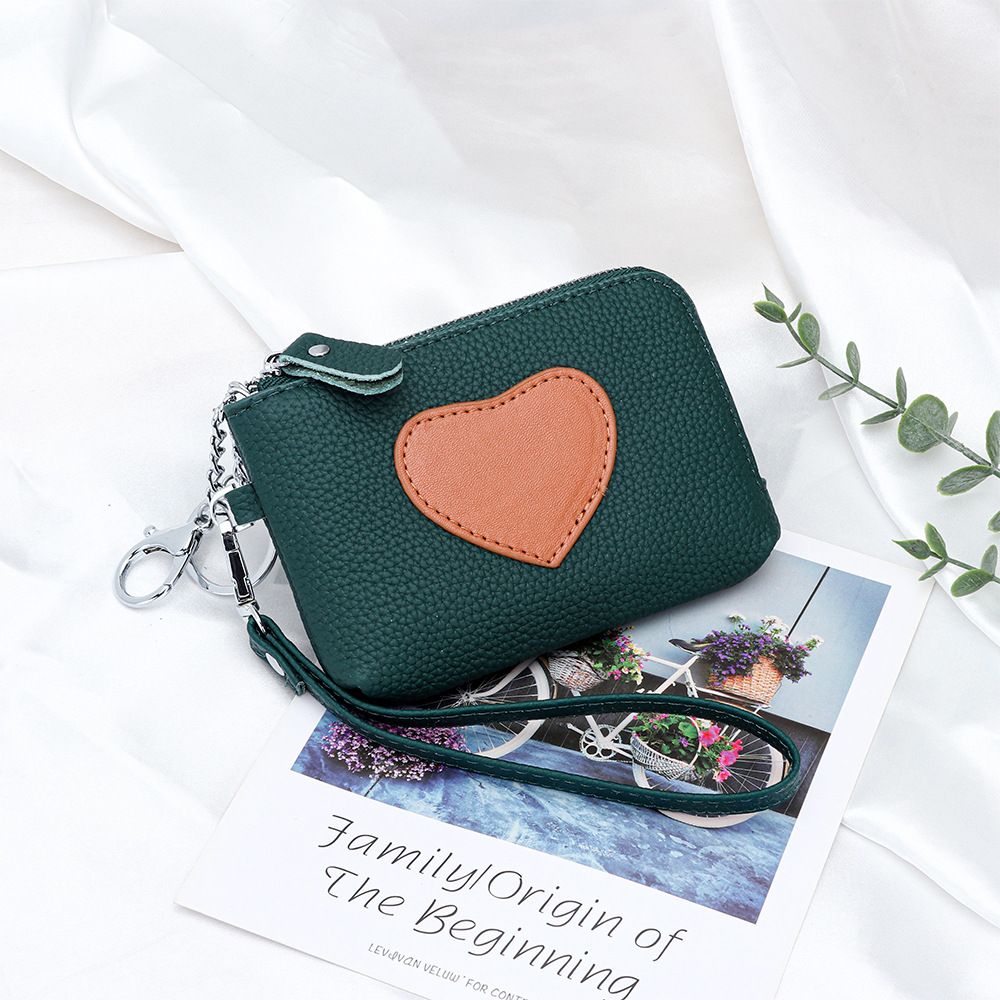 Genuine Leather Mini Compact Coin Purse 2025 New Arrival Cute Women's Handheld Zipper Wallet ID Card Holder - Thumbnail 6