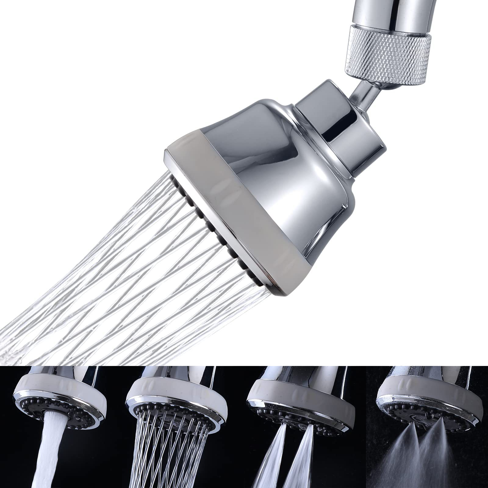 New - Cross-border kitchen showerhead pull-out faucet accessory replacement head bubbler European and American multi-functional nine-joint undefined