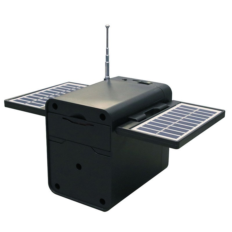 Exportación de comercio exterior X9 carga de emergencia solar radio FM altavoz Bluetooth multifuncional tarjeta enchufar disco U carga