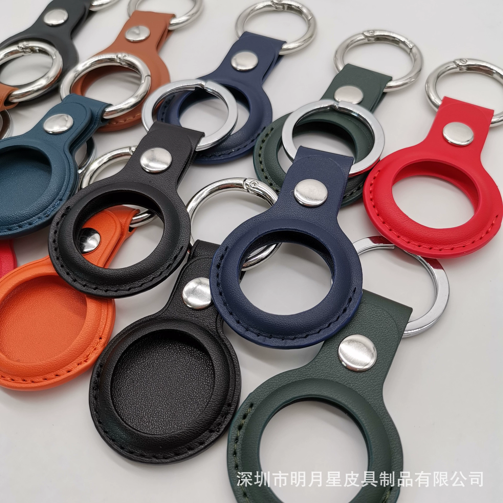 Защитный кожаный чехол с локатором напряжения, брелок AirTag, кожаный защитный чехол для iPhone Tracker