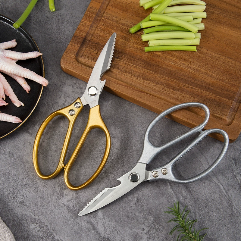 SK5 ножницы один два три четыре поколения в наличии оптом ножницы для куриных костей ножницы с алюминиевой ручкой кухонные ножницы в японском стиле Многофункциональные кухонные ножницы