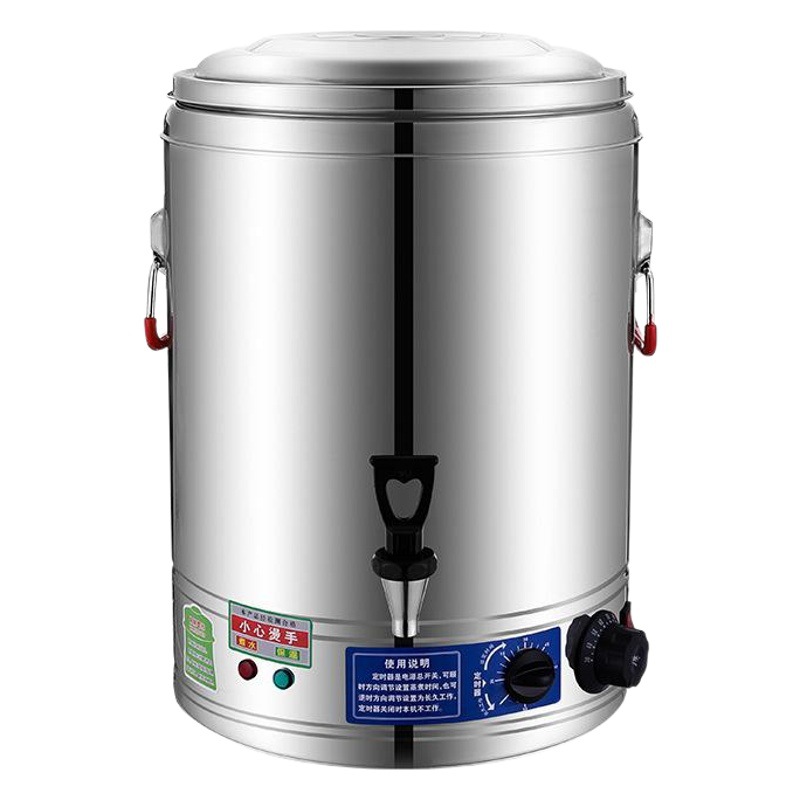 Cubo de calefacción comercial de barril aislado de acero inoxidable Cubo de ebullición de gran capacidad Cubo de cocina Cubo de gachas Cubo de calefacción eléctrica para el hogar